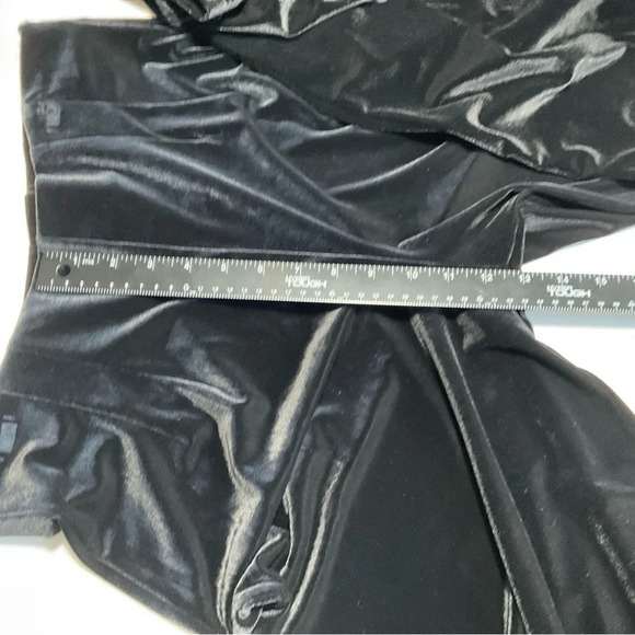 Dress Barn Velvet Pants Sz 12 Black Relaxed Luxury Evening Party Classic NWT - Picture 7 of 9
